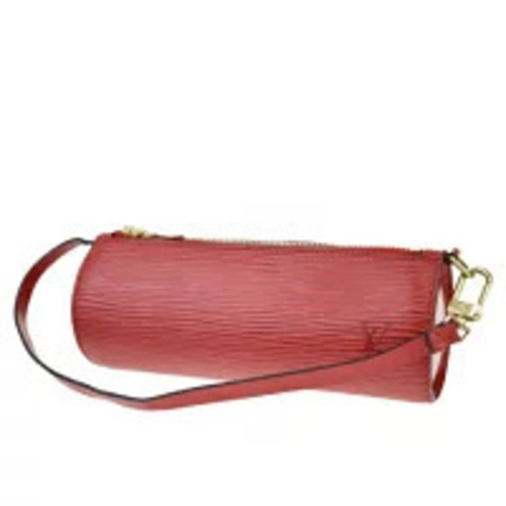 Louis Vuitton Soufflot Handbag attached Pouch Clutch Epi leather Castilian Red